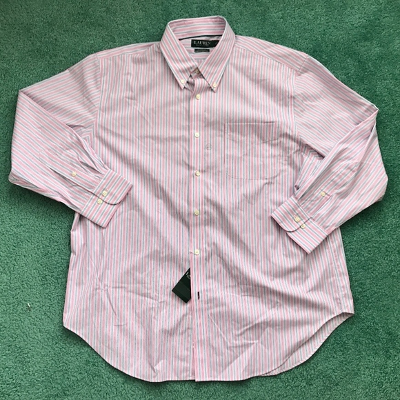 Lauren Ralph Lauren Other - Lauren Ralph Lauren Pink Striped Button Up Shirt